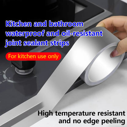 Seam-strip for kitchen, waterproof, anti-mold, anti-oil, countertop with widened and thickened design, resistant to high temperatures