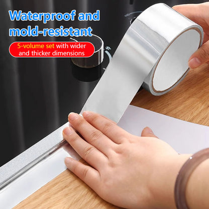 Seam-strip for kitchen, waterproof, anti-mold, anti-oil, countertop with widened and thickened design, resistant to high temperatures